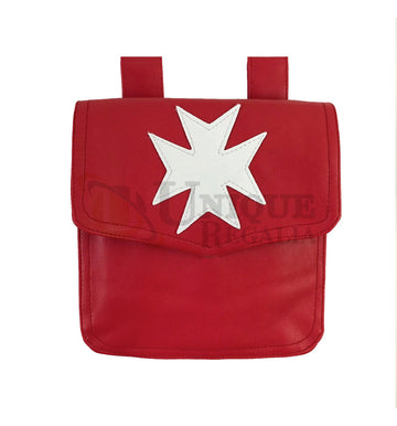 Knight Malta Alms Bag Red